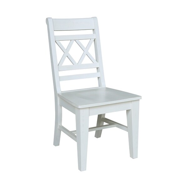Double X-Back Chair， Set of Two