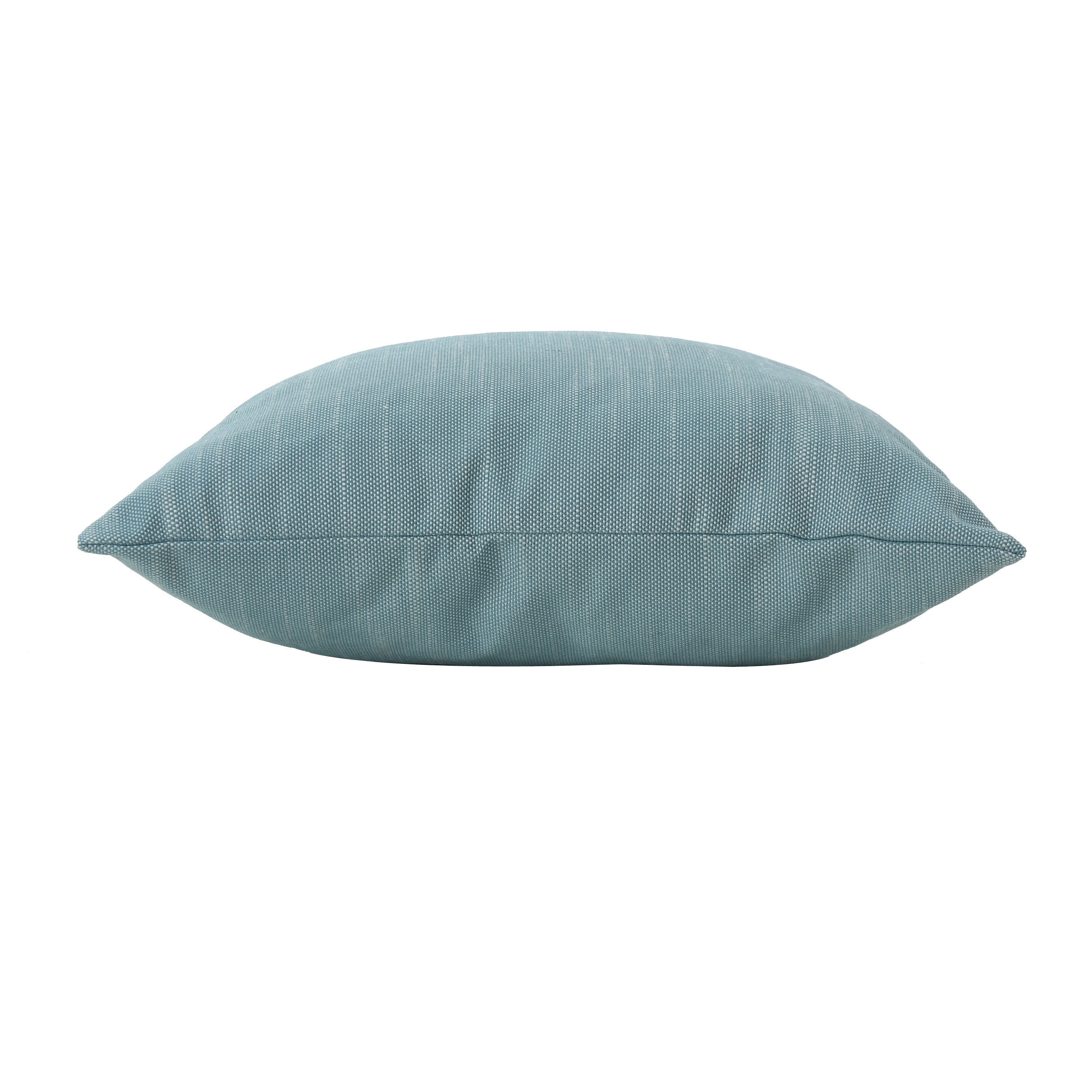 Misty Indoor Teal Water Resistant Small Square Throw Pillow