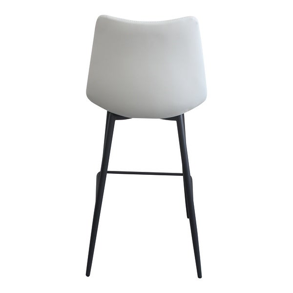 Aurelle Home Alaina Modern Leather Counter Stool (Set of 2) - 18 x 20 x 37