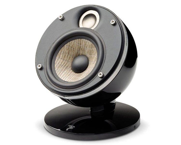 Focal Dome Flax Black Ultra Compact 2-Way Sealed Speaker (Each)