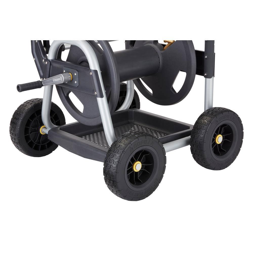 Gorilla 250 ft. Aluminum Heavy-Duty Hose Reel Cart GRC-250G