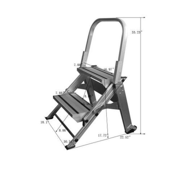 XTEND+CLIMB 2-Step Aluminum Step Stool with 375 lb. Load Capacity Type IAA Duty Rating WT2