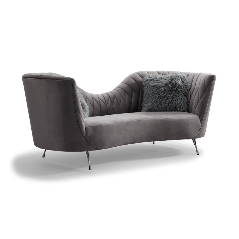 Eva Velvet Upholstered Sofa