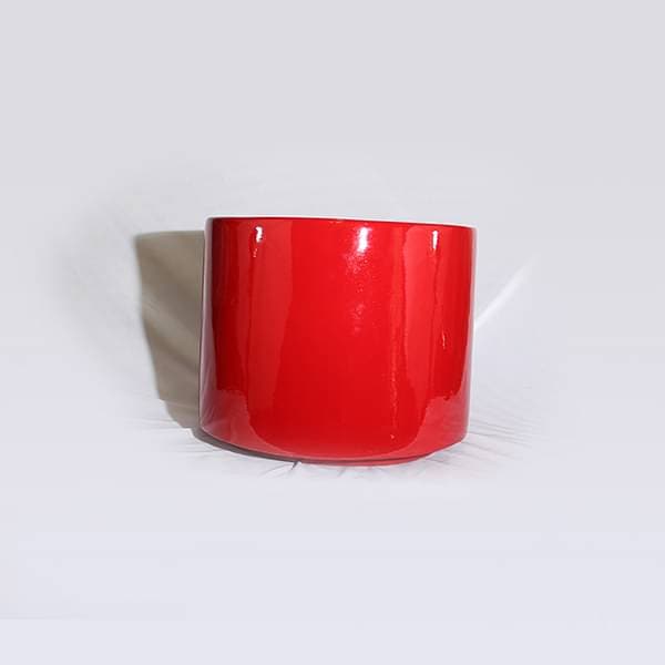 12 inch (30 cm) RND-1 Cylindrical Fiberglass Planter (Red)