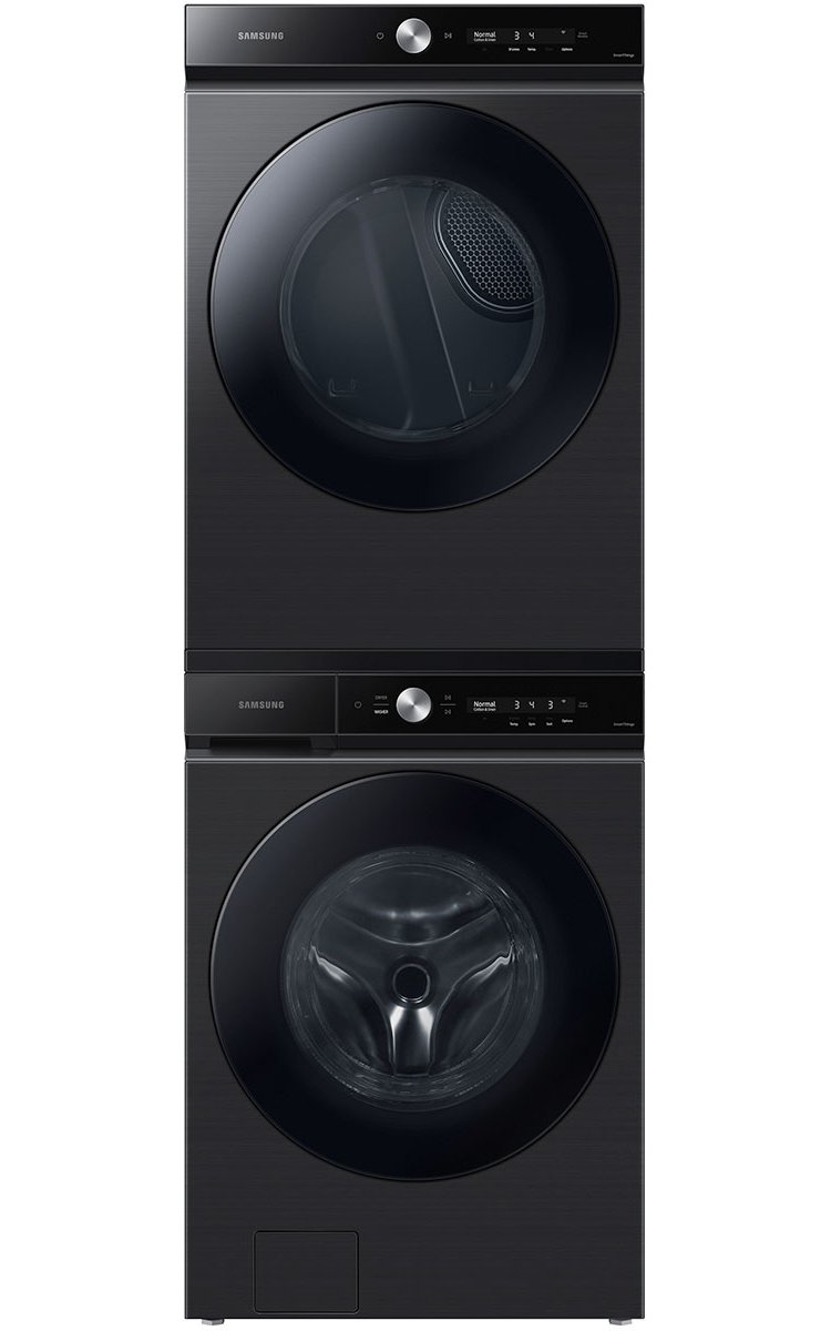  Bespoke 7.6 Cu. Ft. Brushed Black Ultra Capacity Gas Dryer With Super Speed Dry And AI Smart Dial