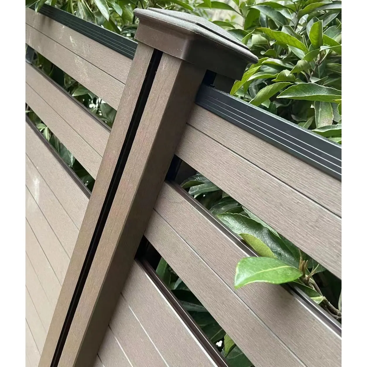 Modern Plastic Wood Composite Privacy Wpc Garden Decorative fence panels 6x6 Outdoor Wpc Fence Panels