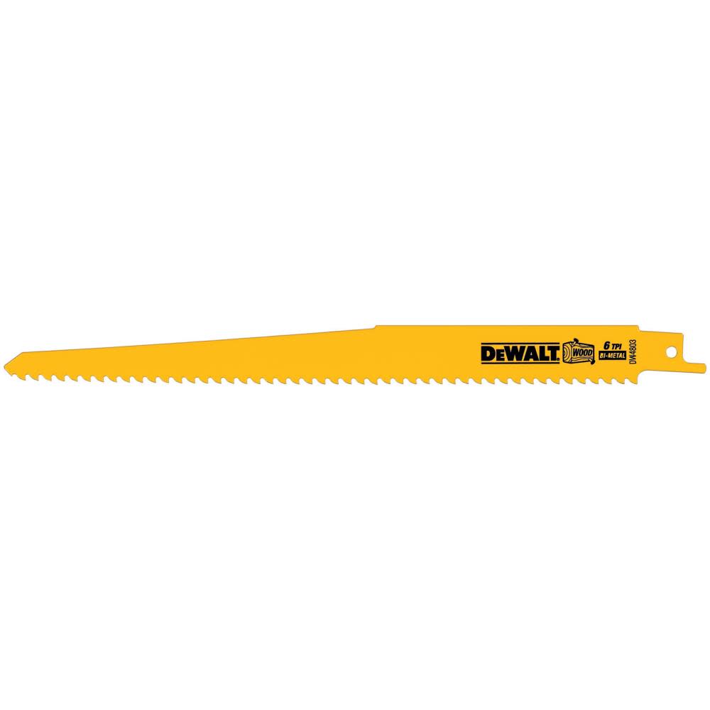 DEWALT 9-In. 6-TPI Reciprocating Saw Blade DW4803 from DEWALT