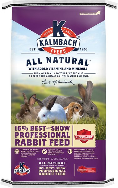 Kalmbach Feeds Best in Show 16% Professional Rabbit Feed， 50-lb bag