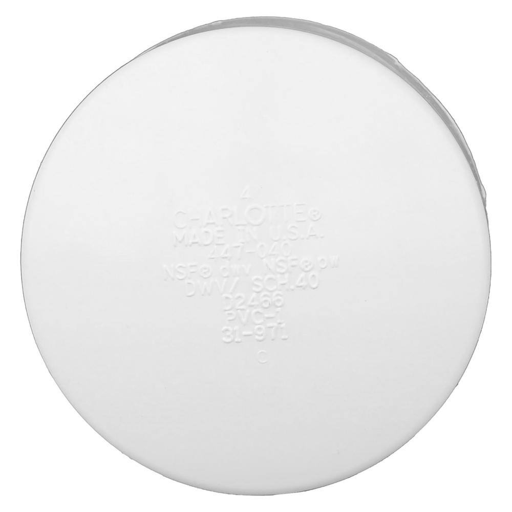 Charlotte Pipe 4 in. PVC DWV Cap PVC001161200HD