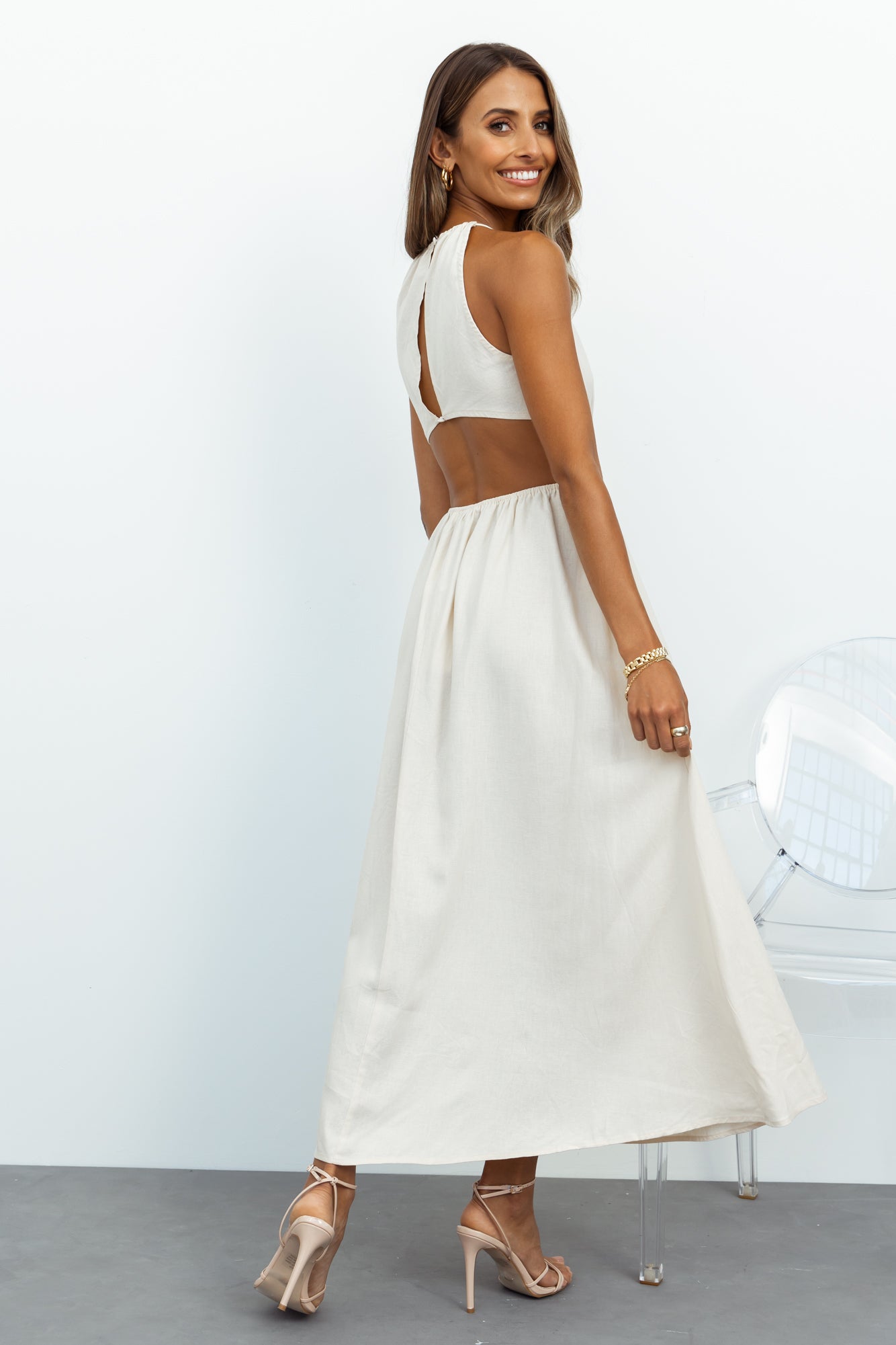 Chill Moments Maxi Dress Cream