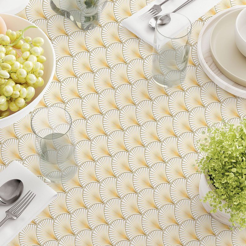 Square Tablecloth， 100% Cotton， 60x60， Art Deco Background