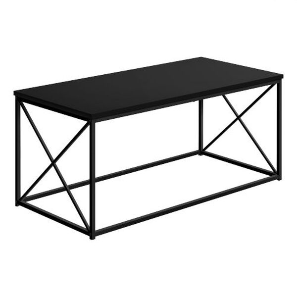 Black X-Leg Coffee Table