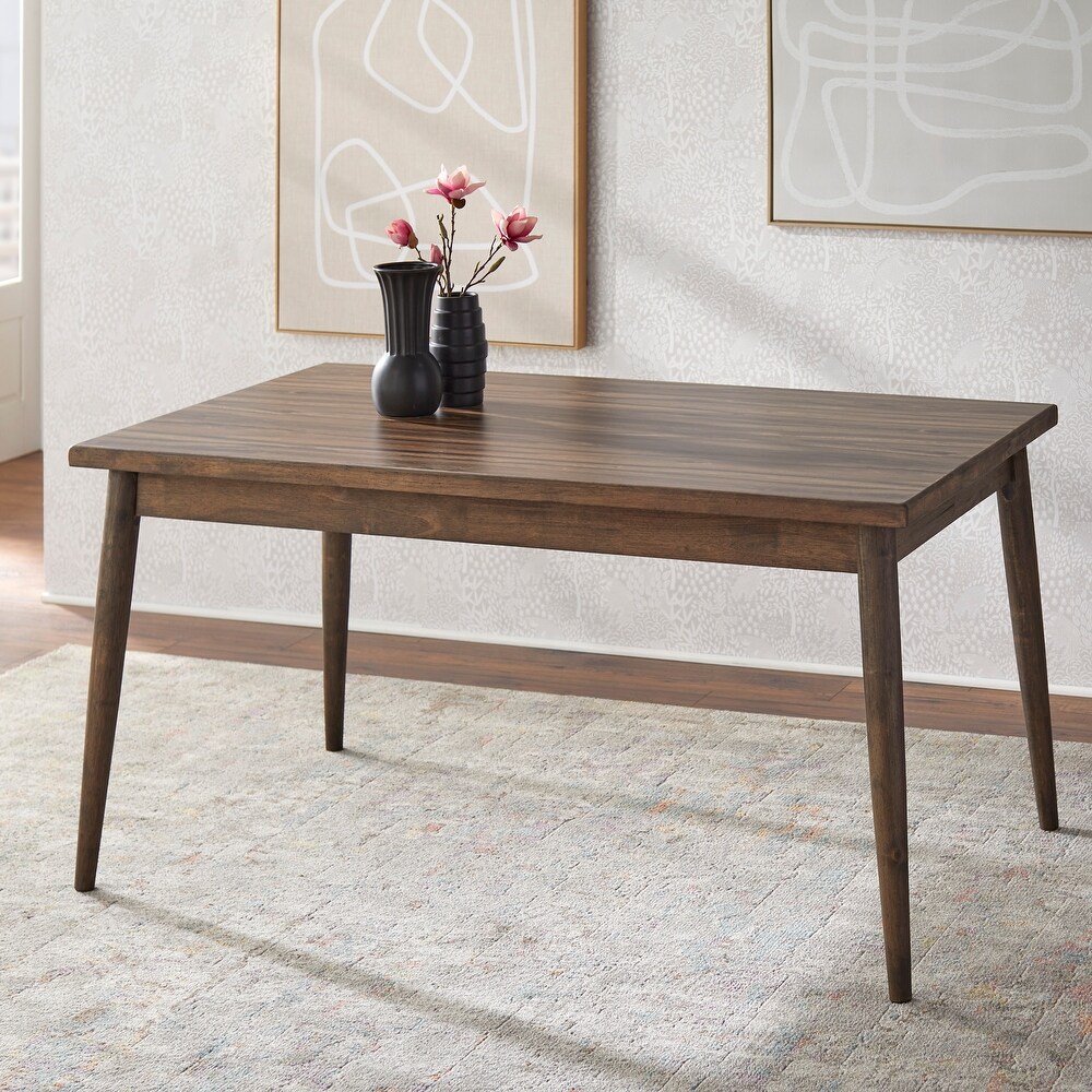 Simple Living Element Mid Century Dining Table   Walnut