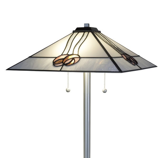 Mack Rose  Floor Lamp - Silver