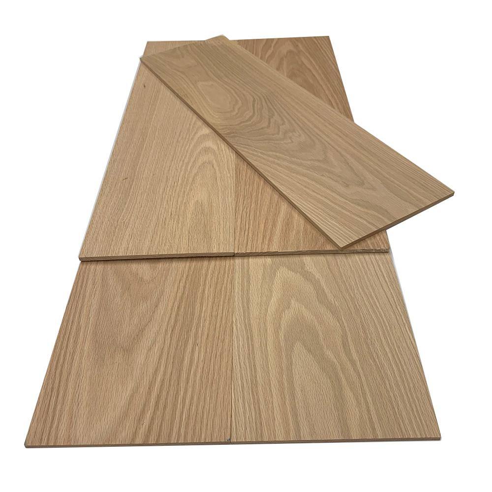 Swaner Hardwood 14 in. x 8 in. x 4 ft. Red Oak S4S Hobby Board (5-Pack) OL225016