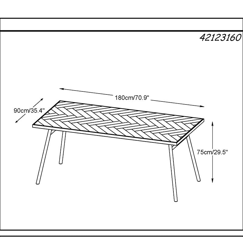 CALVI Dining Table 1.8M -  Natural