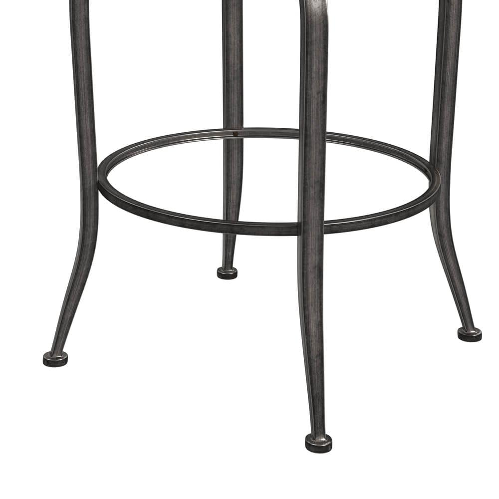 Hillsdale Furniture Killona 26 in. Swivel Counter Stool in Antique Pewter 5772-826