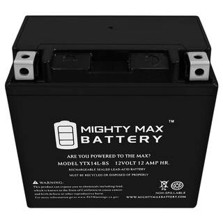 MIGHTY MAX BATTERY YTX14L-BS Battery for Harley-Davidson 1200CC XL XLH (Sportster) 2007 MAX3485574