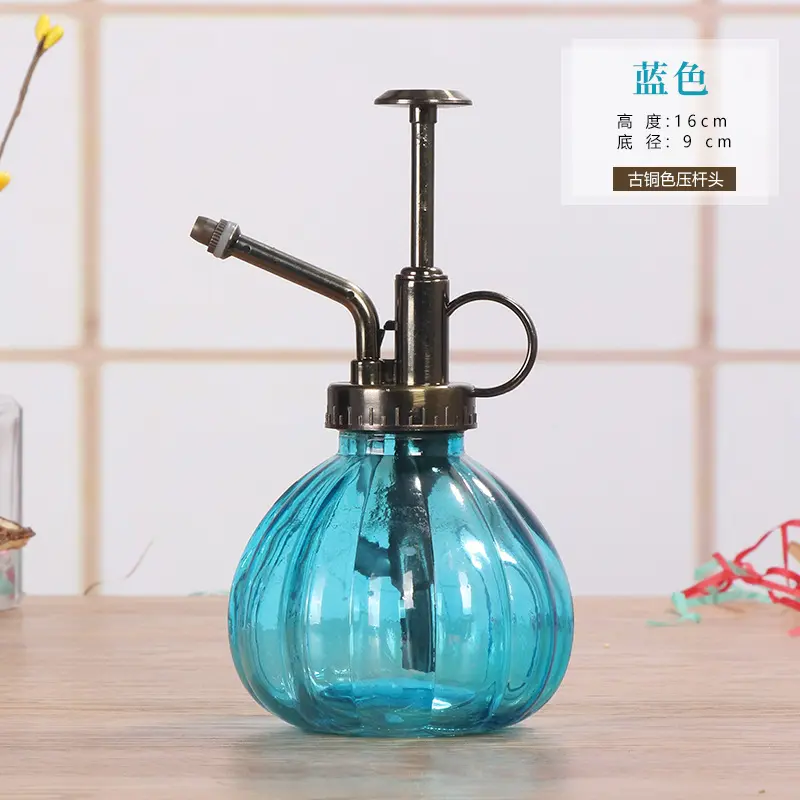 DIHAO 250ml glass pumpkin decorative golden mini water sprayers for the plants and flowers home and garden