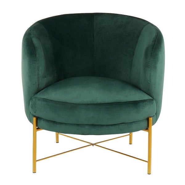 Chloe Upholstered Accent Chair with Metal Legs