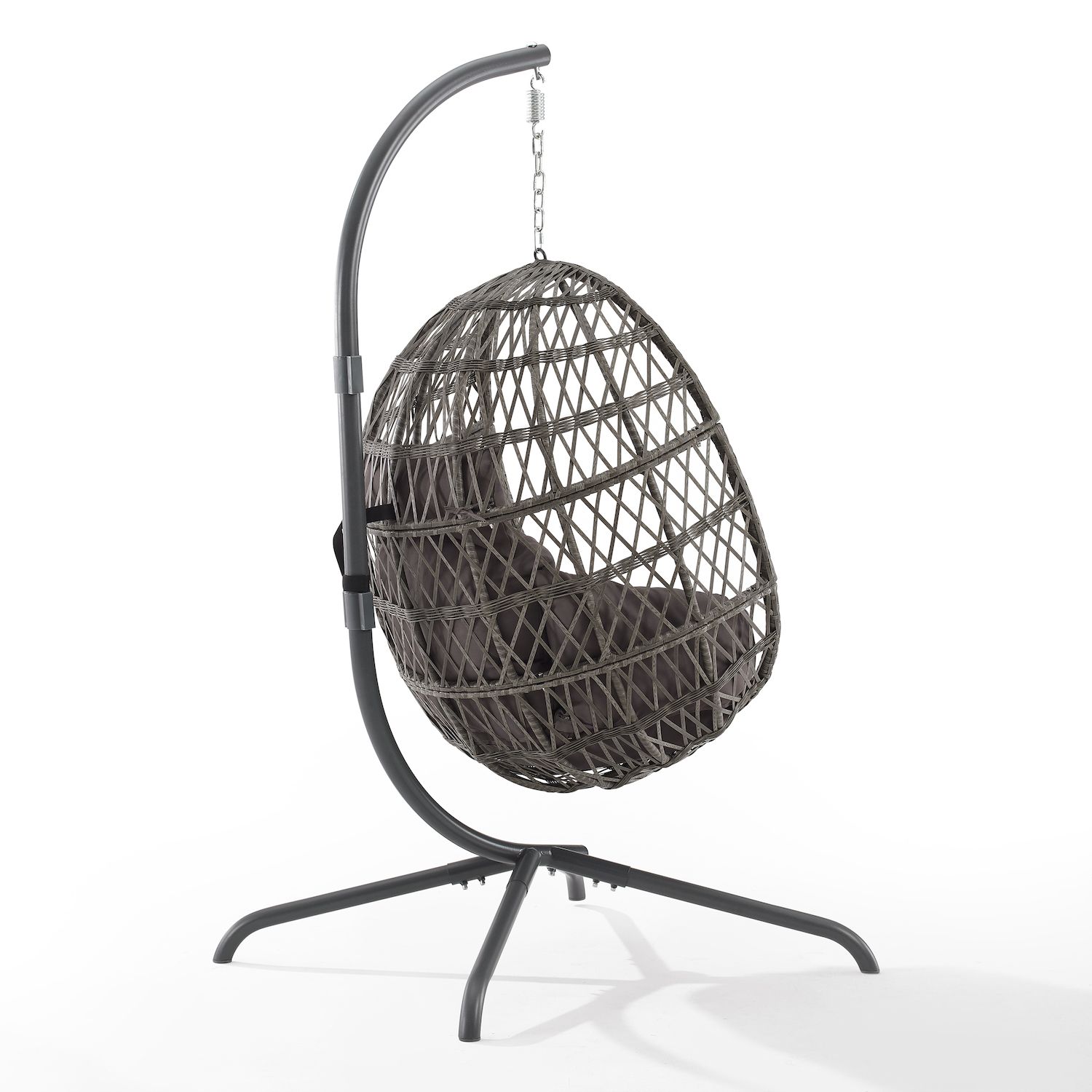 Crosley Tess Indoor / Outdoor Patio Wicker Hanging Egg Chair