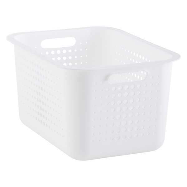 White Nordic Storage Baskets with Handles