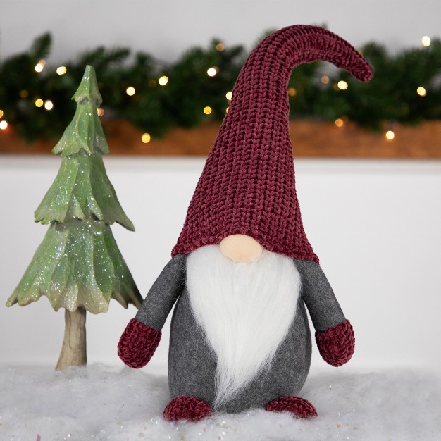 Purple And Gray Standing Gnome Christmas Decoration