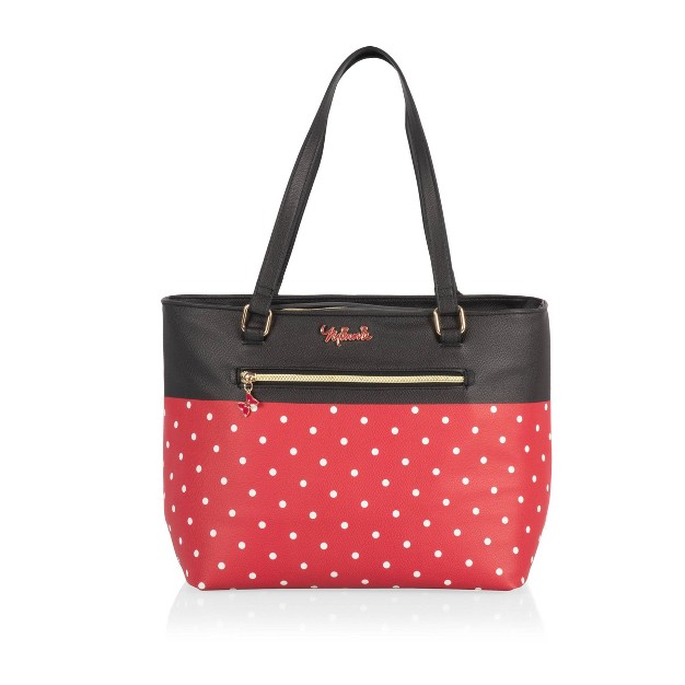 Picnic Time Minnie Mouse Uptown 23qt Cooler Tote Bag Black