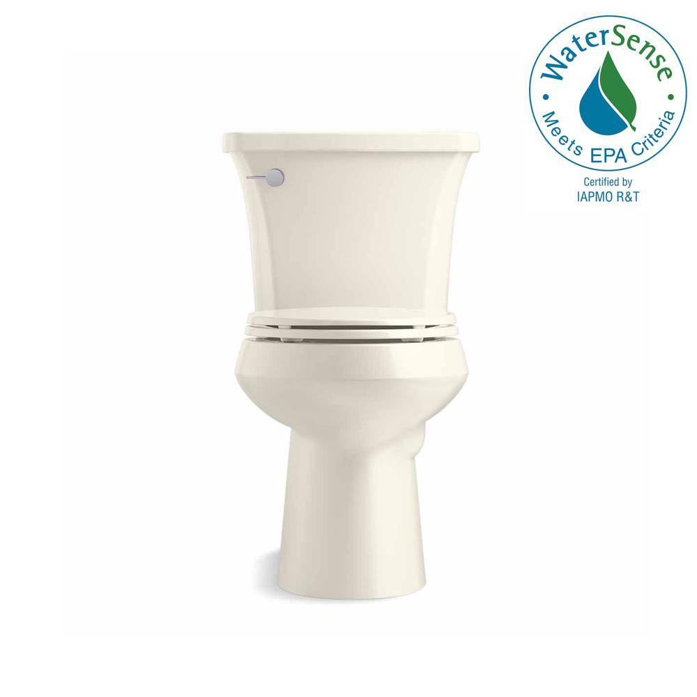 KOHLER Highline Arc the Complete Solution 2-Piece 1.28 GPF Single Flush Elongated Toilet in Biscuit Seat Included (6-Pack) K-78279-6-96