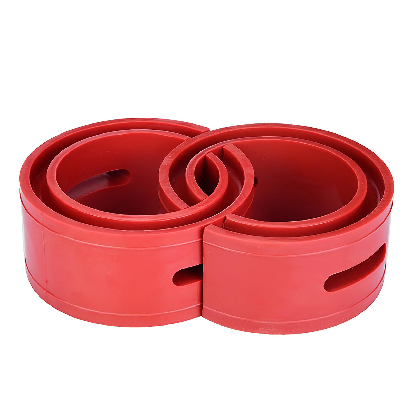 2pc Red Car Shock Absorber Buffer Spring Bumper Cushion Type B