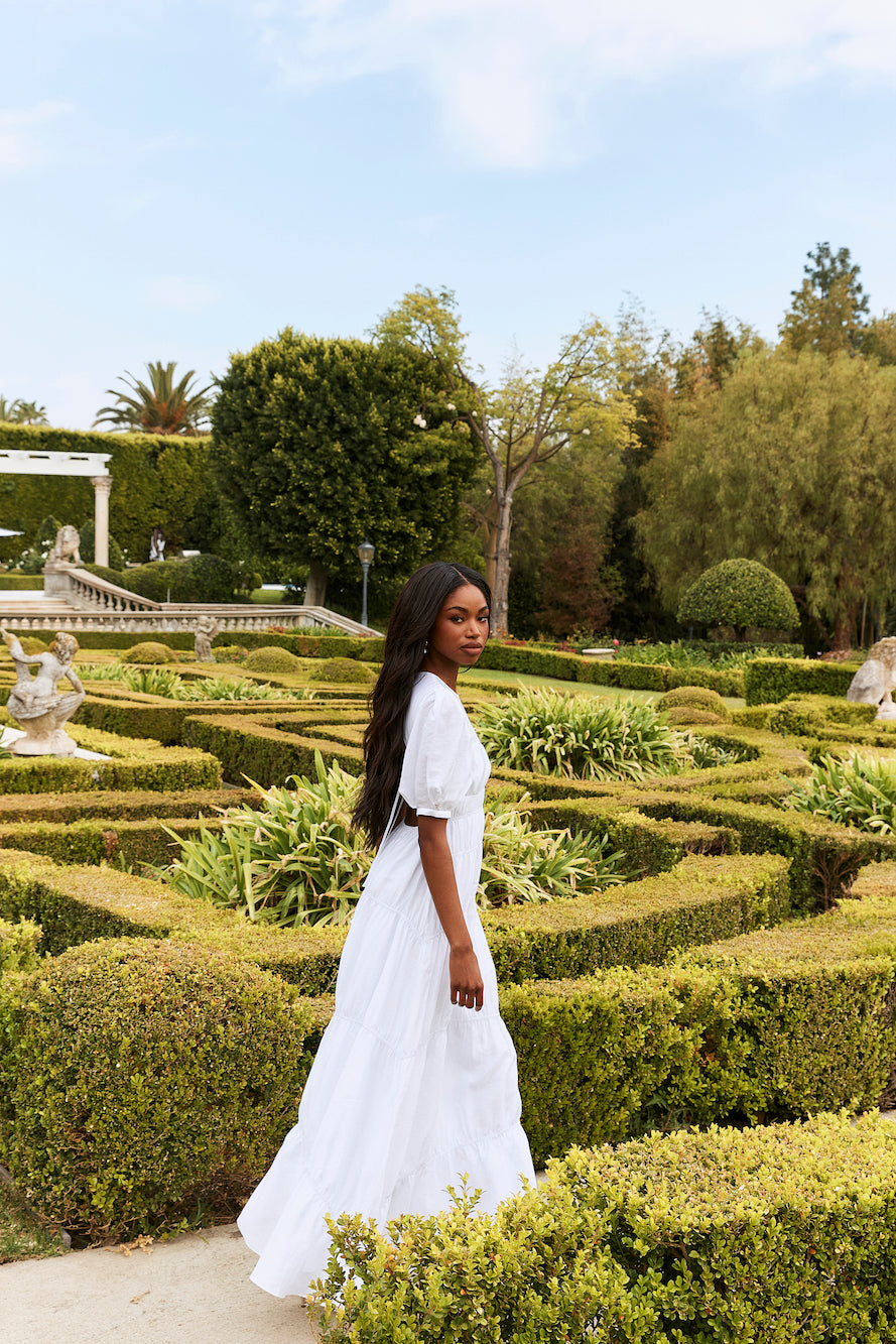 HELLO MOLLY La Memoire Maxi Dress White