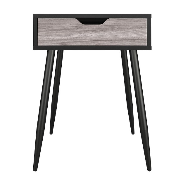 Realrooms Grafton End Table Black Oak