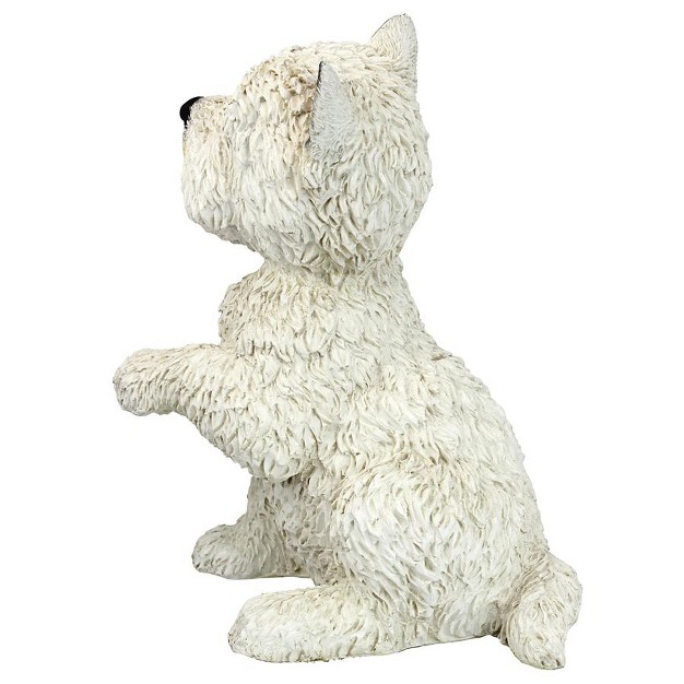 Design Toscano West Highland Terrier Puppy Dog Statue White