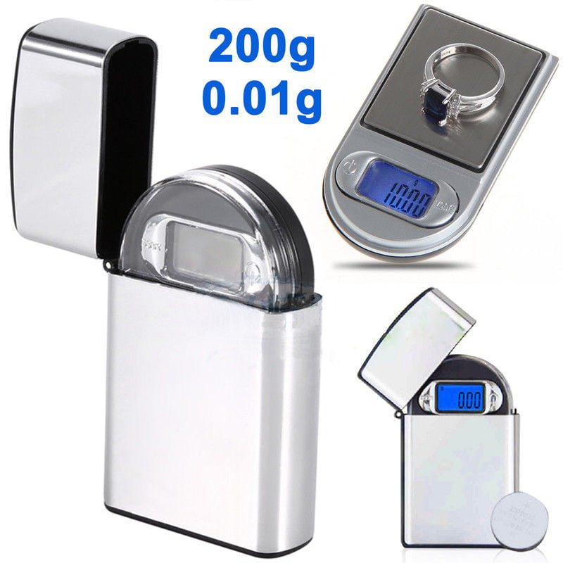 0.01g x 200g Gram Mini Digital Pocket Scale Jewelry Diamond Weight Silver Lighter Scale