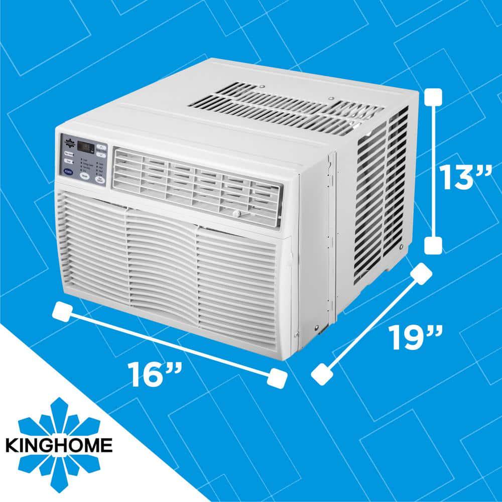 KINGHOME Energy Star 6000 BTU 115Volt Window Air Conditioner w Remote Control LED Display Dehumidifer 250 sqft