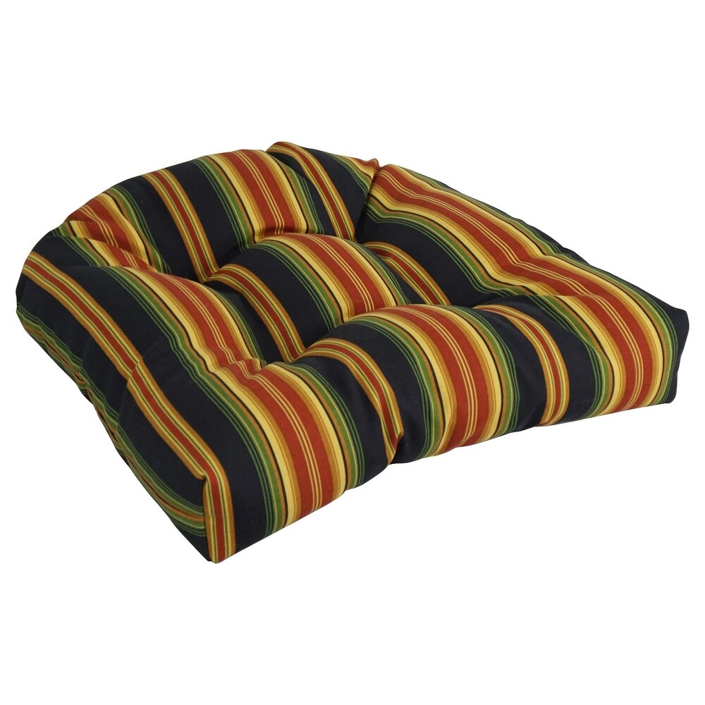 19 inch Rounded Back Indoor/Outdoor Chair Cushions (Set of 2)   19\