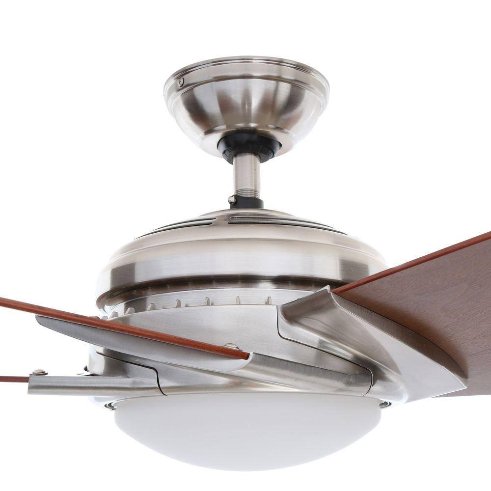 Casablanca Stealth DC 54 in. Indoor Brushed Nickel LED Ceiling Fan with Remote 59164