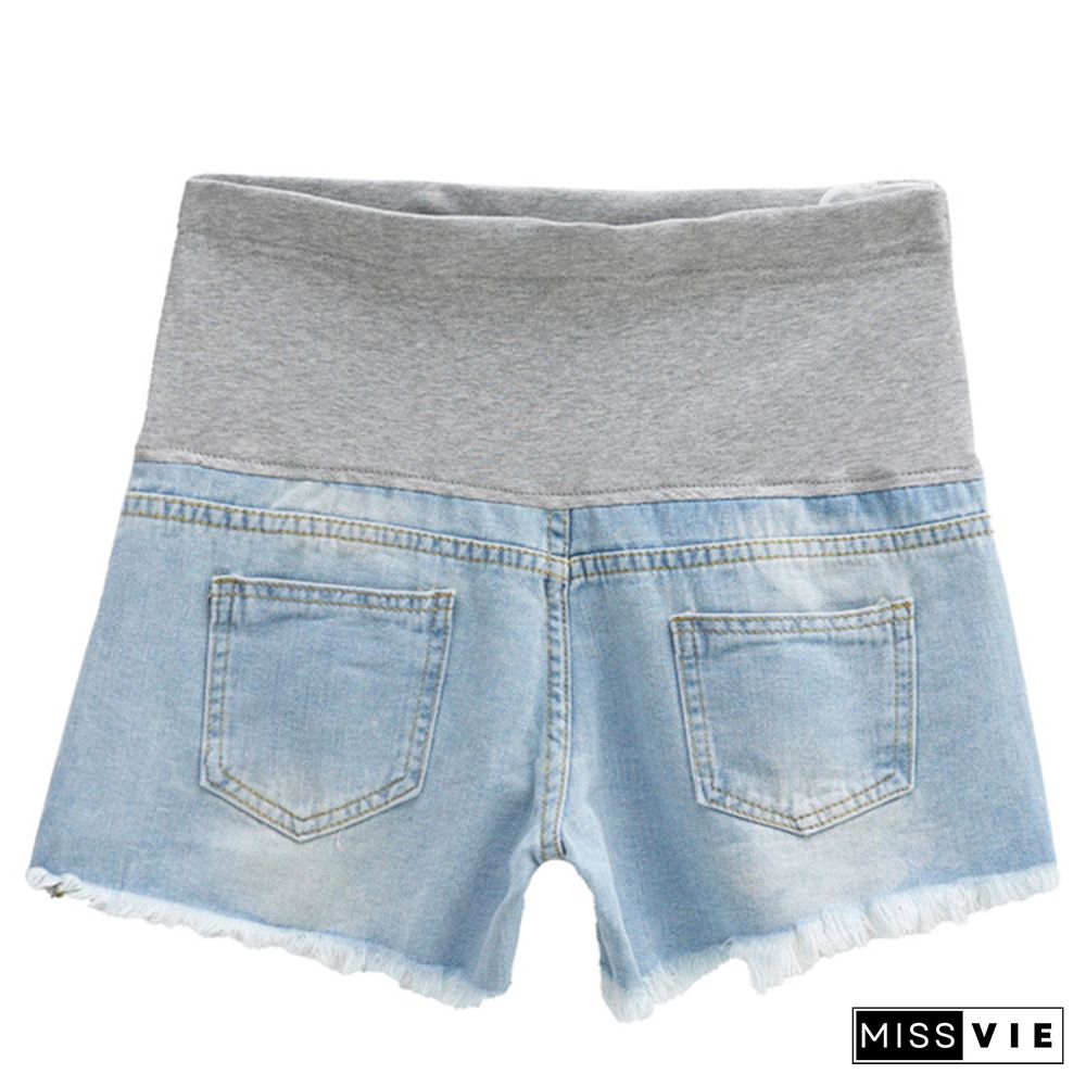 Pregnant women's Denim Shorts Summer Pregnant Casual Short For Women Pregnacy Shorts