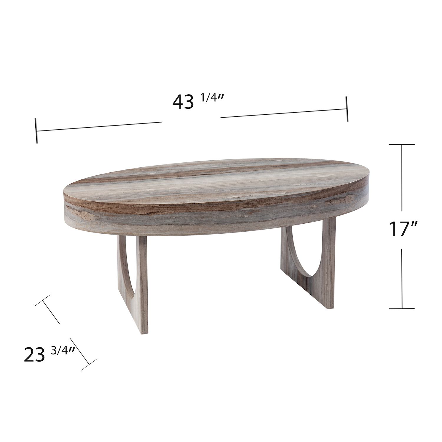 Southern Enterprises Chorie Faux Marble Coffee Table