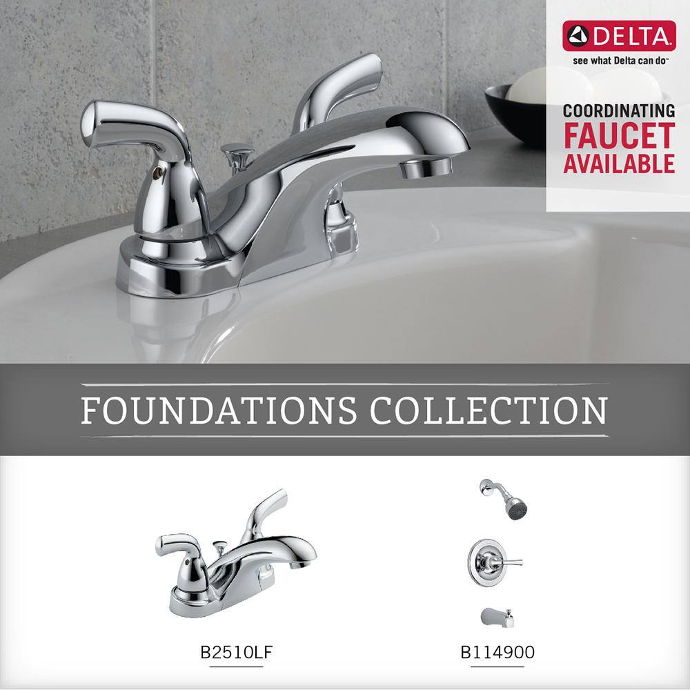 Delta Foundations Double Towel Hook in Chrome FND35-PC