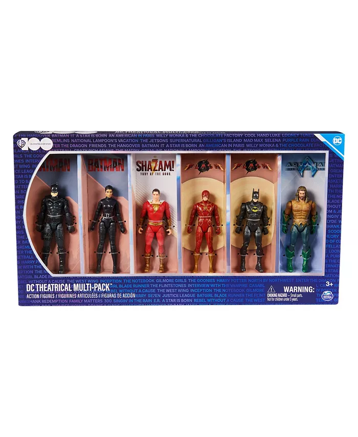 DC Comics Dc Theatrical Multi-Pack Limited Edition  6 Iconic Super Hero Action Figures 4 Tall