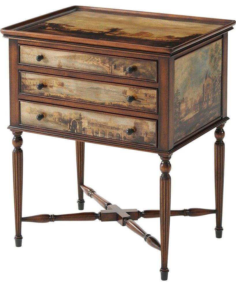 Theodore Alexander Arcadia Side Table   Traditional   Side Tables And End Tables   by Unlimited Furniture Group  Houzz