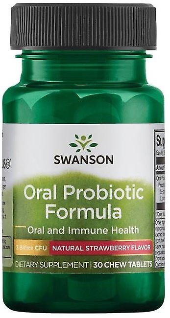 Swanson Natural Probiotic Formula Strawberry 30 Tablets