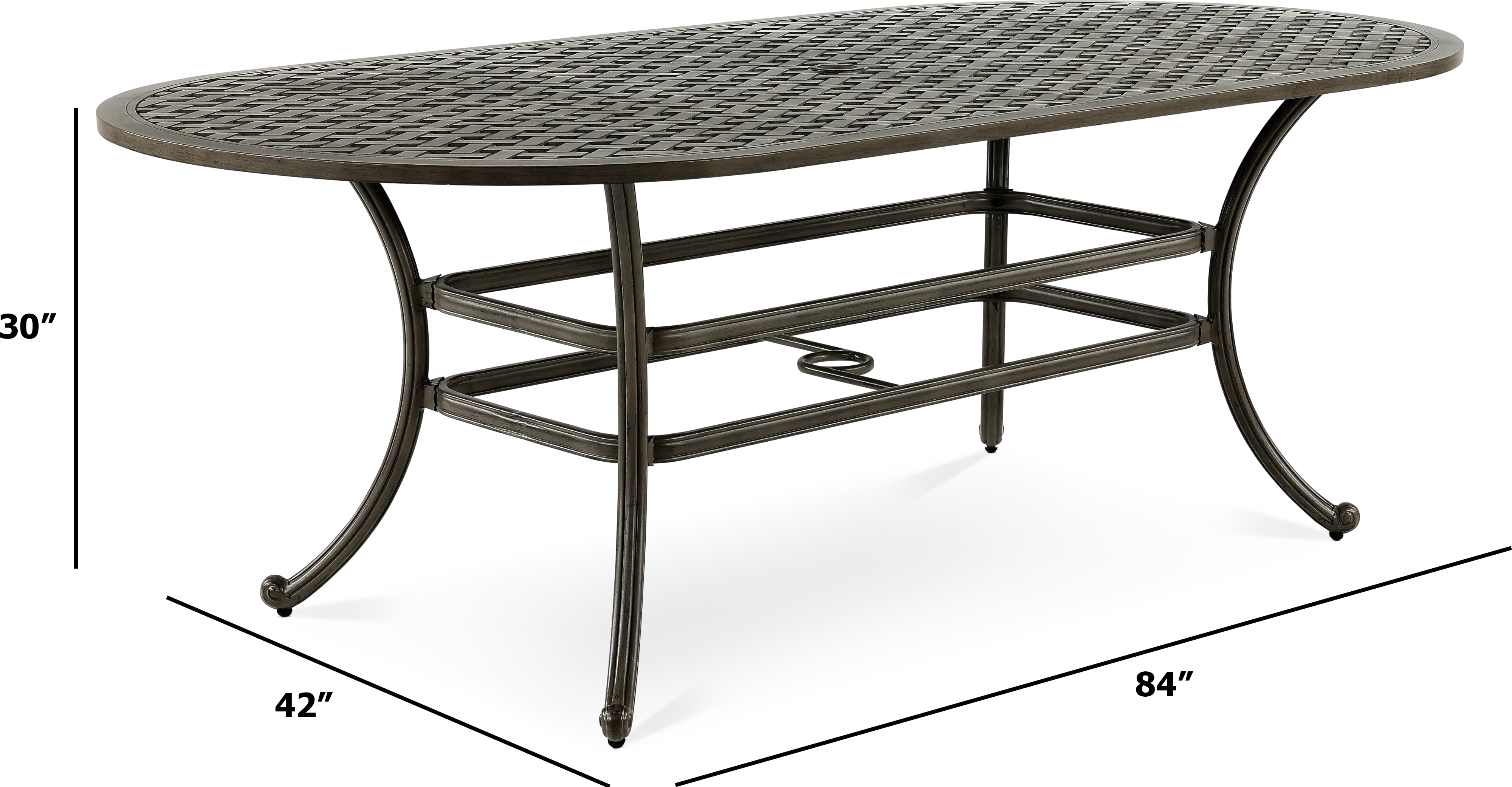 Macan Patio Metal Dining Table