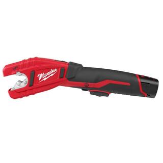 MW M12 12V Lithium-Ion Cordless Copper Tubing Cutter Kit with 6.0Ah Battery 2471-21-48-11-2460