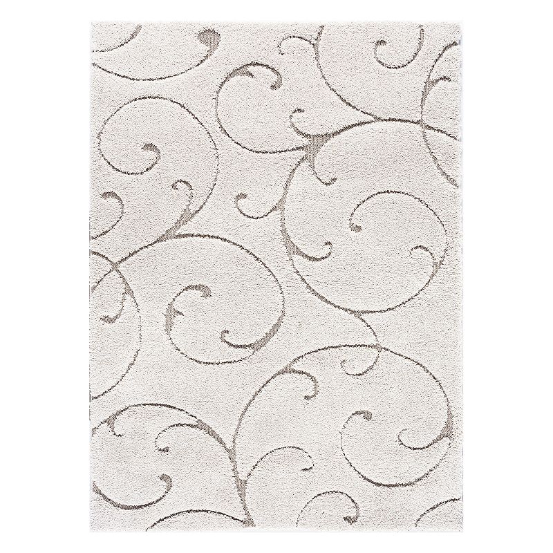 KHL Rugs Scrollwork Transitional Shag Rug