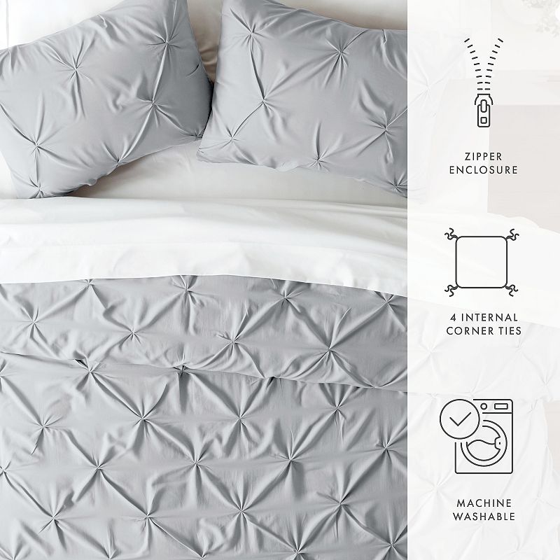 Urban Loft's Luxury Pinch Pleat Duvet Cover Home Bedding Set