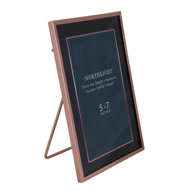 Classical Rectangular 5 quot X 7 quot Photo Picture Frame With Easel Back Rose Gold