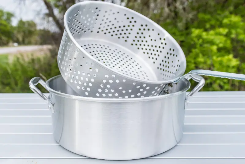 Camp Chef 10.5 Quart Aluminum Frying Pot Set