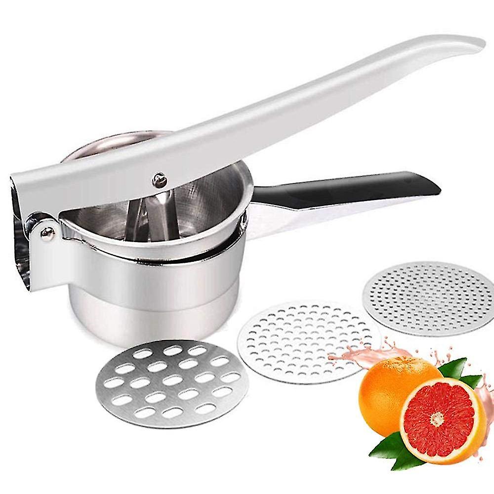 Premium Spaetzle / Potato Press Made Of Stainless Steel 3 Sieve Inserts